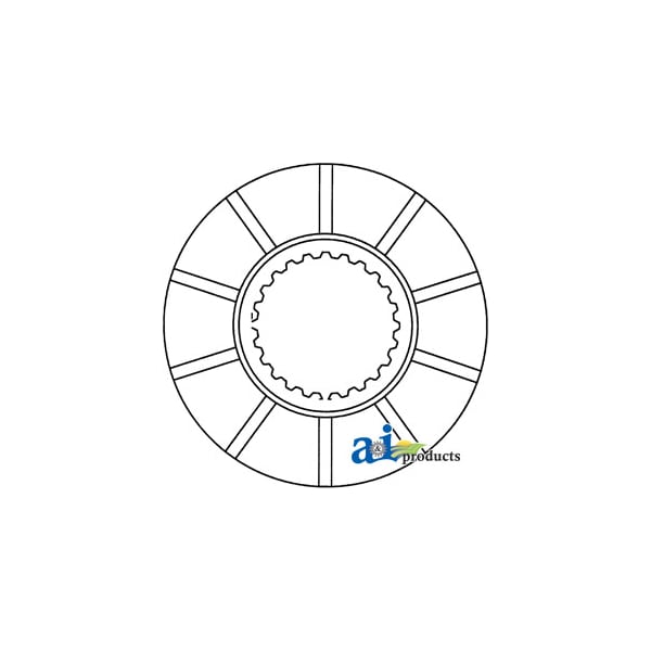 Disc, Bonded Brake 7" x7" x0.5"
